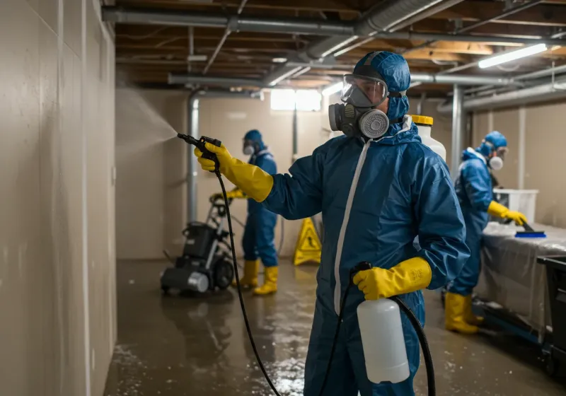 Basement Sanitization and Antimicrobial Treatment process in Meeker, CO