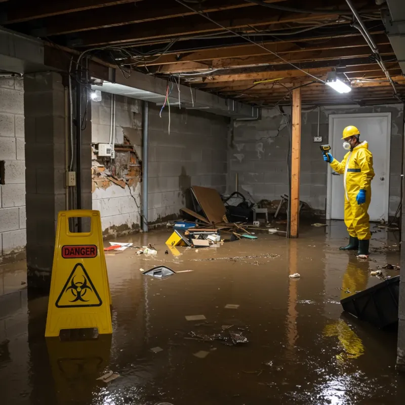 Flooded Basement Electrical Hazard in Meeker, CO Property